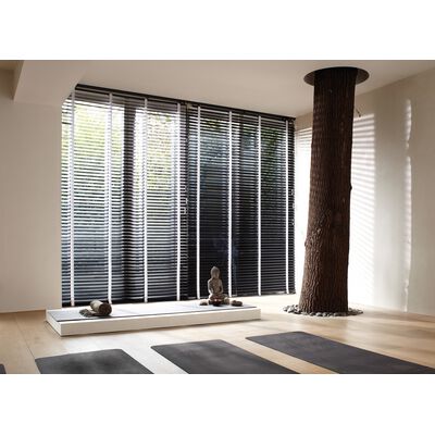 Wooden horizontal blinds