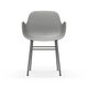 602757 Form Armchair Steel Grey 2