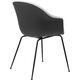 Bat Dining Chair Conic Front Upholstered Black Black Dedar Lupo 003 Item Nr 10049790 B3 Q