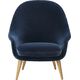 Bat Lounge Chair High Back Wood Fully Upholstered Oak Oiled Velluto 970 Gubi Front