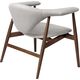 Masculo Lounge Chair Wood Fully Upholstered American Walnut Dedar Sinequanon 010 Acqua B3 Q