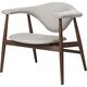 Masculo Lounge Chair Wood Fully Upholstered American Walnut Dedar Sinequanon 010 Acqua F3 Q