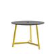 Relic Round Table 3 Leg in Yellow Black Fenix Top with power