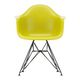Eames plastic arm chair dar zwart onderstel mustard 1 2 1