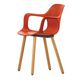 Hal wood stoel oranje vitra