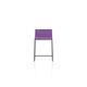 W5 Chair Purple Textile Black Front Lr