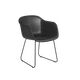 Fiber Chair Sledbase Black Refine Leather