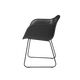 Fiber Chair Sledbase Black Refine Leather Side