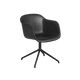 Fiber Chair Swivelbase Black Refine Leather Black H W