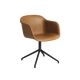 Fiber Chair Swivelbase Cognac Refine Leather